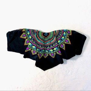 Xhilaration Boho Medallion Bikini Strapless Bandeau Top